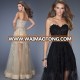 Gold Lace Fabrics Elegant Evening Dress Long Party Gown