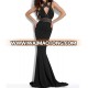 Wholesale Bulk Plus Size Black Bridal Long Evening Dress No MOQ