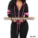 One piece women black hooded gym sweat jumpsuits fashion long sleeve sport fitness yoga jumpsuit